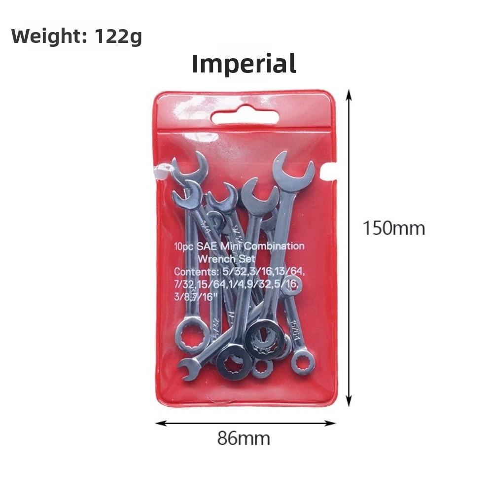 Double Ended Miniature Wrench Set 4-11mm Range Double End Wrench Set Mechanical Maintenance