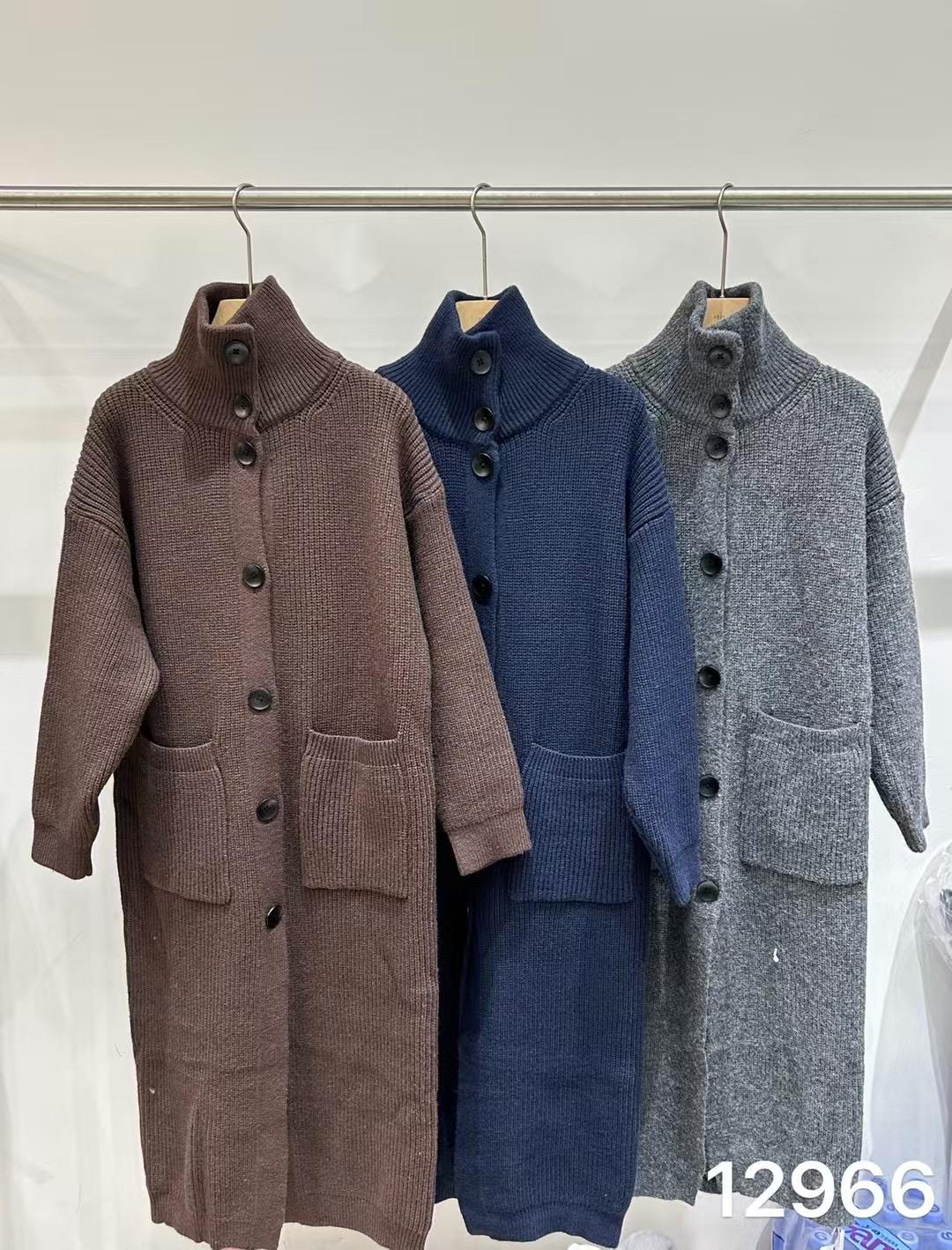 

оригинал: Корейское зимнее свободное повседневное пальто-свитер оверсайз с воротником-стойкой длиной до колена One size кофейный