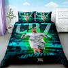 Cristiano Ronaldo Duvet Cover Football Theme Bedding Set for Comfortable and Breathable Bedroom Decor Fan Best Gifts