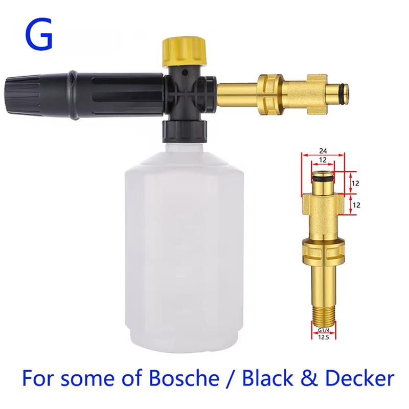 High-Pressure Foam Sprayer for Home & Car Wash - Spray Gun Nozzle & Water Gun with PA Pot