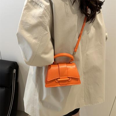 Einfache Handtasche in Unifarbe, temperamentvoll, Sommer-Neuheit, Umhängetasche, kleine quadratische Tasche für Damen