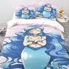 Cartoon Mermaid Melody Duvet Cover And Pillowcase Set For Adults And Children Bedroom Decoration Single Double Large Size