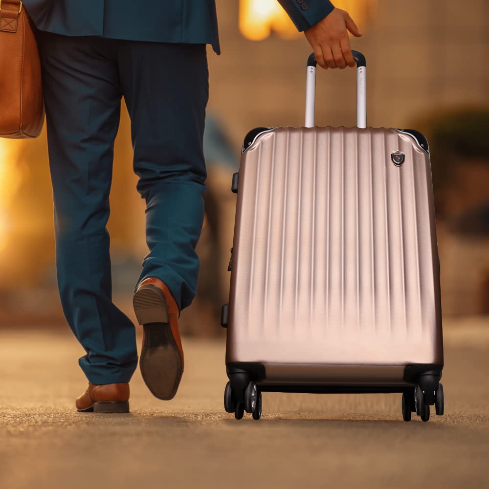 Suitcase Carry Case with Expansion Large Carry Large Zipper Double TSA Overseas Business Trip S [New Trip] Function, Carry-on, Lightweight, S/M/L