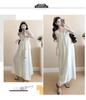 Elegant Maternity Two-Piece: Blouse Top & Camisole Dress - Summer Style 2026