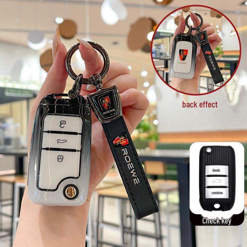 Roewe RX5 Plus Key Case for i5, i6 Max, d7, CLEVER, RX3, iMax8, EI - Metal Car Shell for New Models