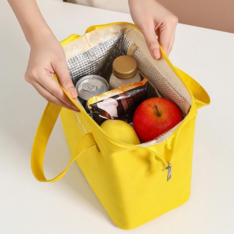 Capienti Portavivande Termici Con Scomparto Isolato Tonalità Pastello Borsa Pranzo Durevole Per Ufficio Esterni