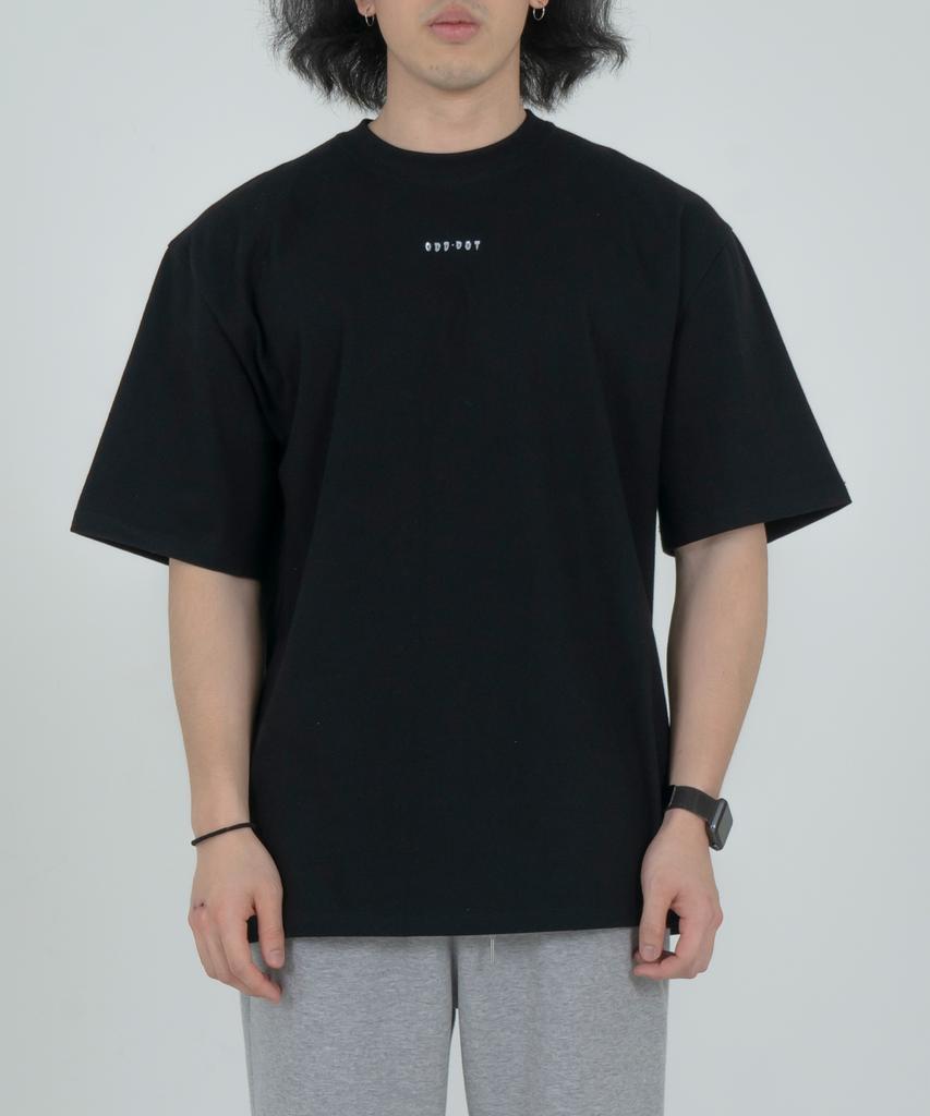 ODD DOT Logo Loose Fit Short Sleeve_Black