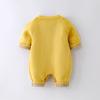 Autumn and Winter Boys and Girls Long-sleeved Casual Knitted Jumpsuit