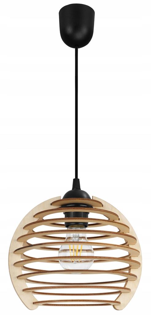 Hanging Lamp, Ceiling Chandelier, Wooden, Led Lampshade