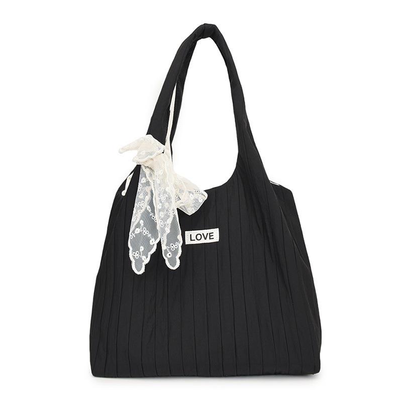 Большая вместительная сумка-тоут женская модная сумка через плечо повседневная модная диагональная сумка чёрный