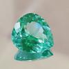 Natural Flawless Green Parti Sapphire Loose Heart Cut Gemstone 15x14 MM