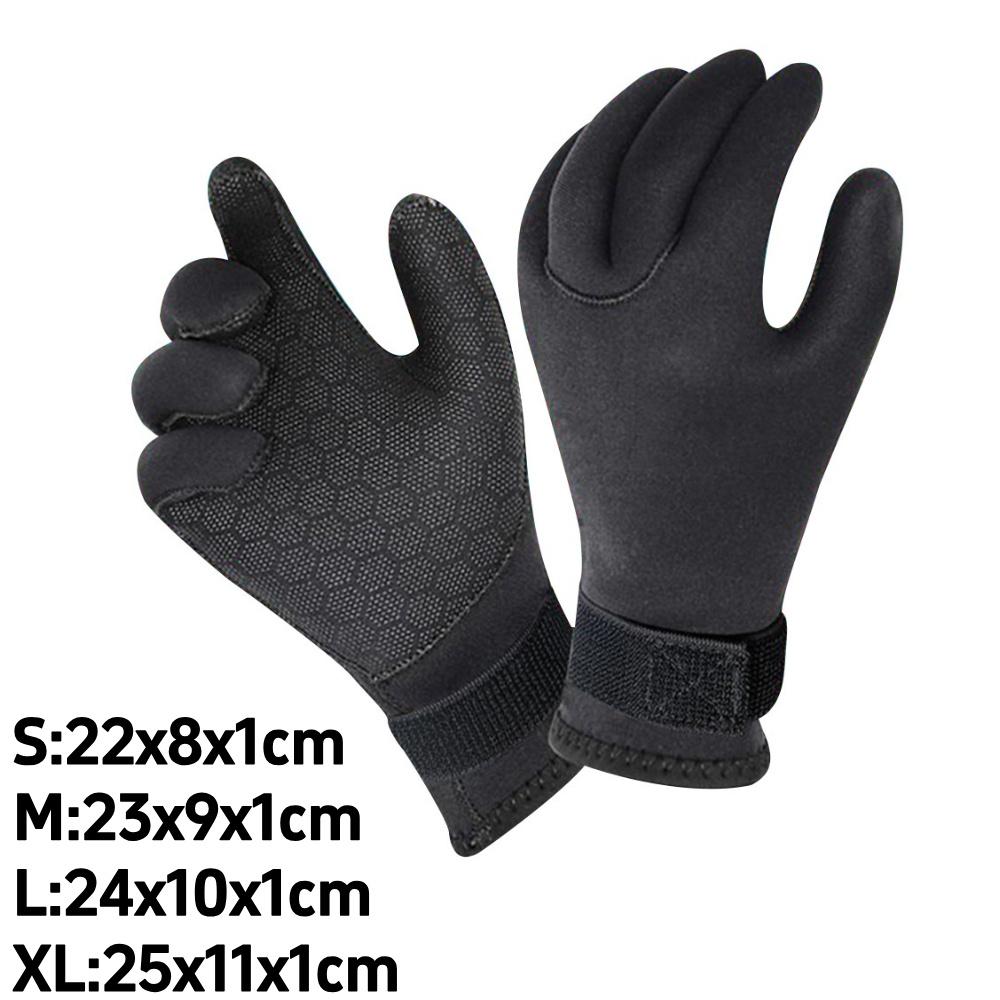 1.5mm Neoprene Gloves Anti Slip Wetsuit Winter Gloves Diving Paddling Spearfishing Snorkeling Keep Warm for Water Sports