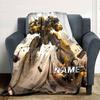 Bumblebee Action Figure Home Customize Your Name Blankets Soft And Cozy Lightweight For Year Round Use Perfect For Picnics Sofa Office Bed Living Room