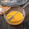 Stainless Steel Semi-Automatic Egg Beater Whisk Non-Stick Hand Push Mixer Tool for Cooking Kitchen Home Manual Rotating Egg Shaker Blender