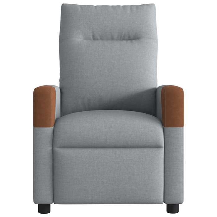 VidaXL Recliner Light Grey Fabric, Armchair, TV Recliner, Stroller, Recliner for People 4104809