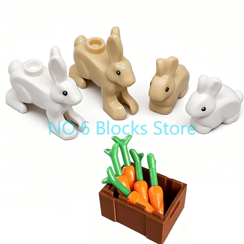 MOC Animal Building Blocks Sheep Dog Wolf Dolphin Pig Whale Elephant Educational Small Particle Zoo Scene Gift DIY Brick Toy S15