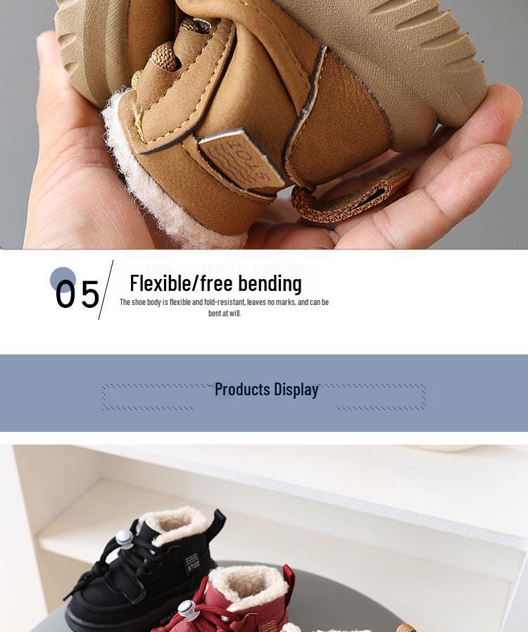 Zimní dětské sněhule 2024: Hustý, sametem podšitý chlapecký a dívčí korejský styl