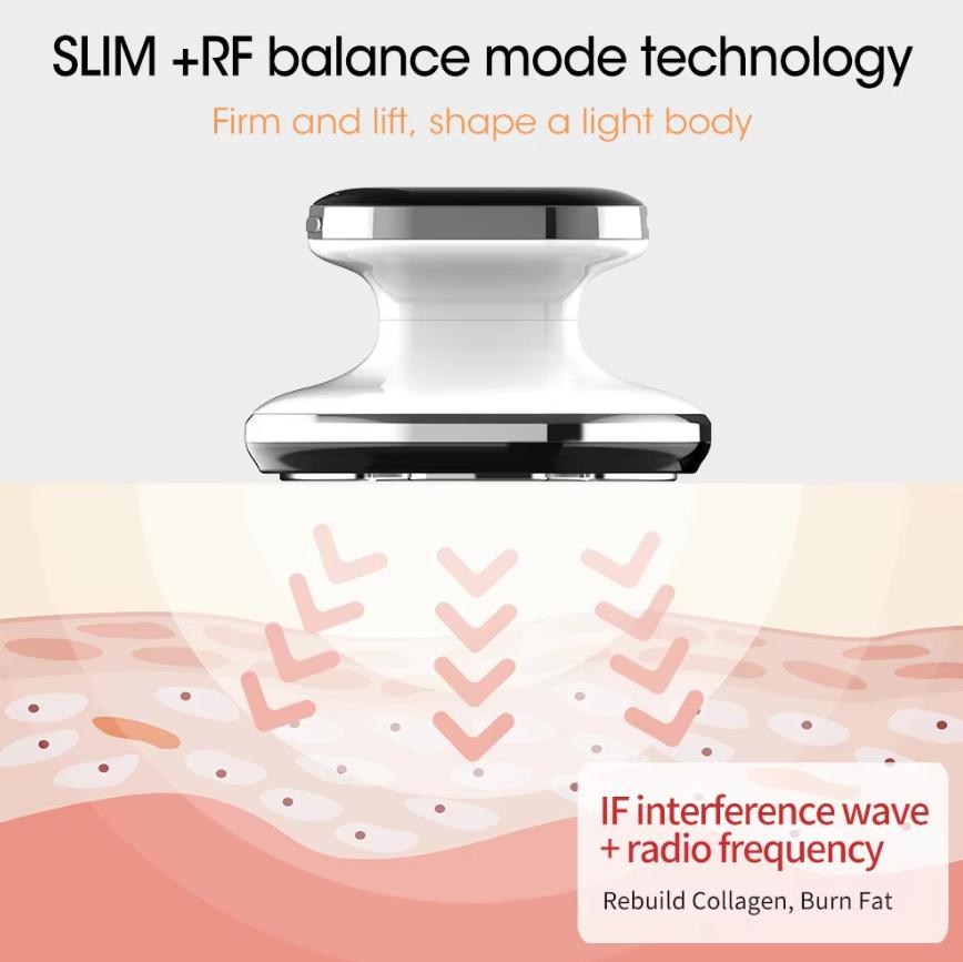 4 In 1 EMS Cellulite Remover Massager Skin Tighten Machine Cordless Body Sculpting Slimming Device for Belly Waist Arm Leg Butt