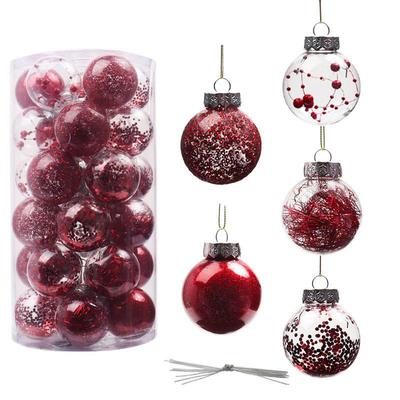 Anhänger Weihnachtsbaumkugeln Garten Jubiläum Hochzeitsdekorationen Glitzer Mehrfarbig Ornament Kunststoff Baumbehang