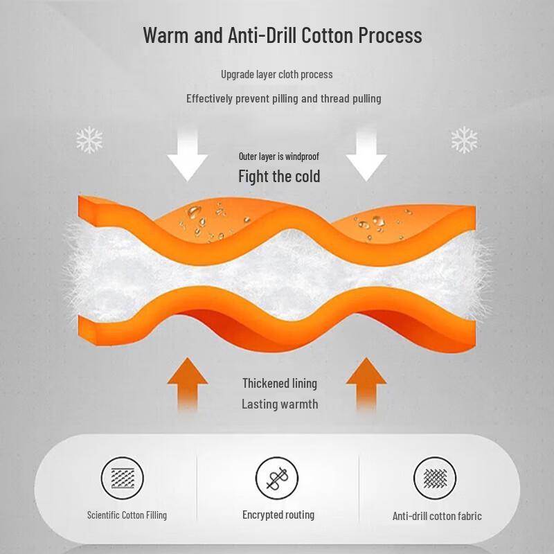 Huili Men's Winter Padded Stand Collar Vest