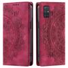 for Samsung Galaxy A71 4G,A51 Mandala Embossed PU Leather Flip Wallet Case Magnetic Closure Cover