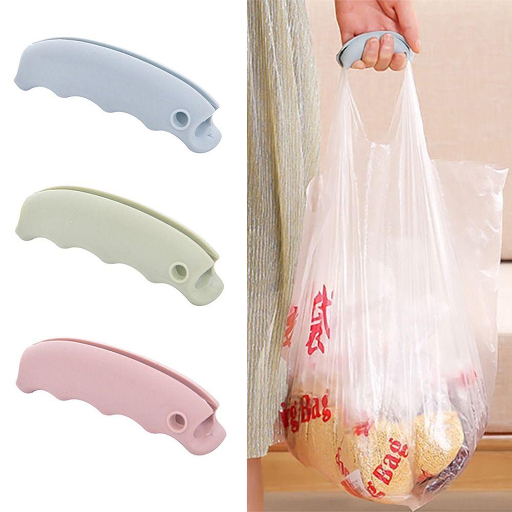 Portable Silicone Shopping Bag Lifter Labor-saving Protect Hands Grocery Bag Holder Bag Holder Clip Students