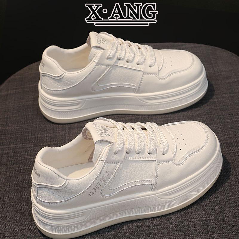 Leather Board Shoes Women's Autumn New Versatile Student Little White Shoes Children's Shoes Platform Casual Sports Shoes