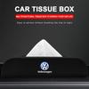 1Pcs Car Tissue Box Holder Armrest Box Storage Case Car Accessories For Volkswagen VW GOLF POLO PASSAT TIGUAN TOURAN TOUAREG JETTA GTI Scirocco CC