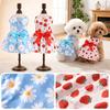 Daisy Pattern Summer Dog Princess Dress Dog‘s Spring Dress  For Puppy Poodle Chihuahua Etc