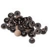 50 set Pure Brass Snap Buttons Round Button Cloth Luggage Decoration Tool(12.5mm Bronze)