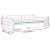Daybed with Mattress Blue 90 x 200 cm Velvet