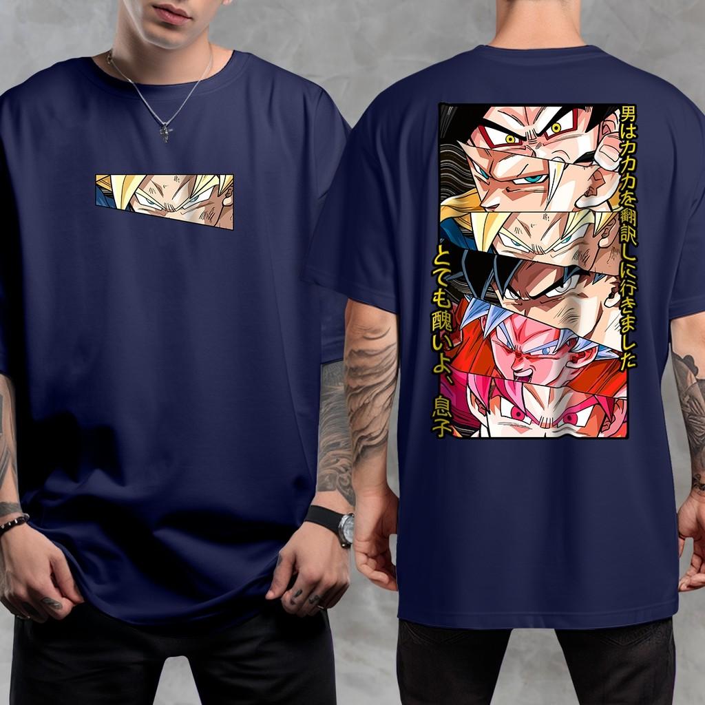 Dragon Ball Saiyan Anime Sommer T-Shirt Lässig Sport Fitness Locker Übergroß Bequemes Baumwoll Kurzarm Herren und Damen Oberteil