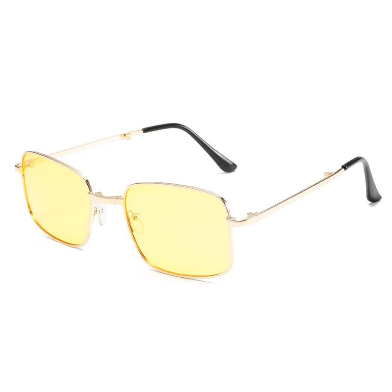 Metal fashion high-end sunglasses men's sunscreen sunglasses women's folding sense of radiation protection experts explosion