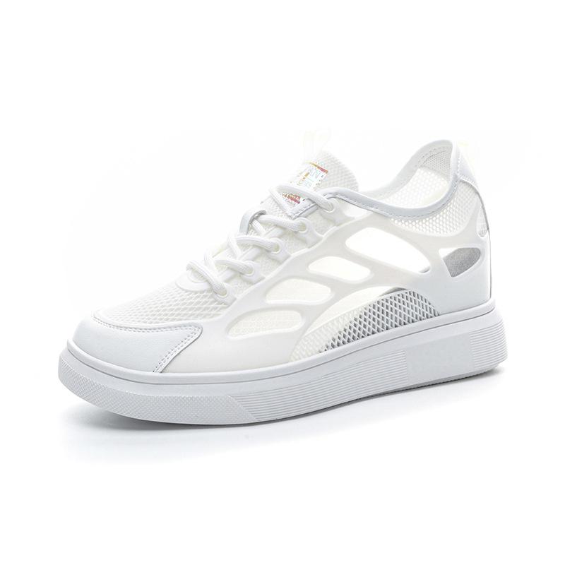 

Spring and summer women s shoes new wedge shoes casual and thin inner height increase small women s shoes hole mesh shoes 39