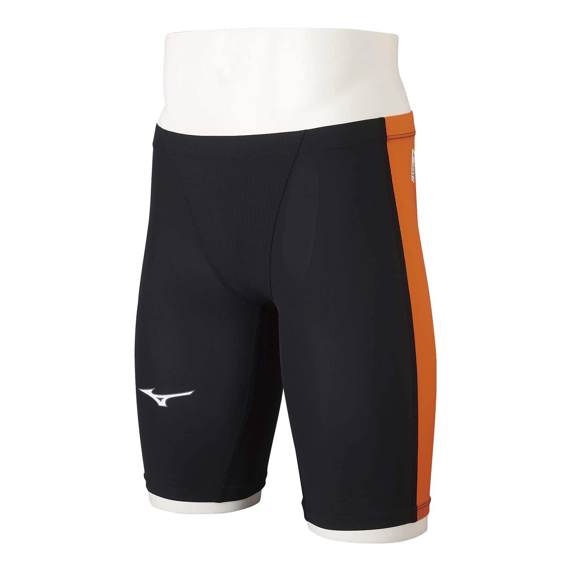 

MIZUNO Half Size 95 Size FINA Swimming Men s MX-SONIC II Spats, N2MB2011, (Black/Orange), XS, (International Federation) Approved.