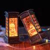 Halloween Pumpkin Lantern Ghost Lantern Ghost Festival Skull Wind Lantern Halloween Night Light Desktop Ornament Candle Lantern