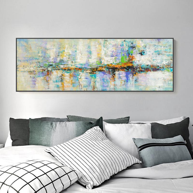 Print On Canvas - Turquoise Abstract Paintings Modern Paintings, Canvas Painting Suitable for Living Room Home Decoration