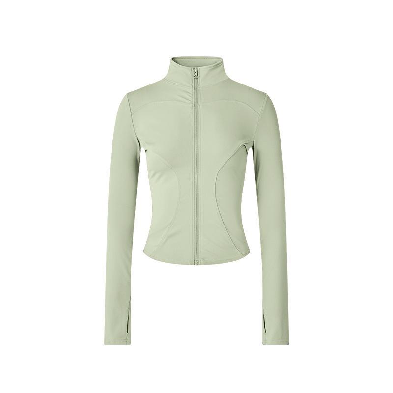 Sunscreen Clothing, Yoga Jacket, Women's Stand-up Collar, Running, Cycling, Windproof, Slim-fitting, Slim-fitting, Zipper Cardigan, Fitness Sports Top