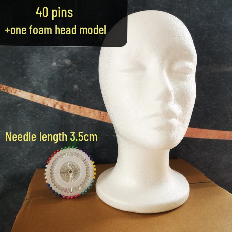 Pěnový stojan na paruky pro úpravu a stříhání vlasů Manekýn