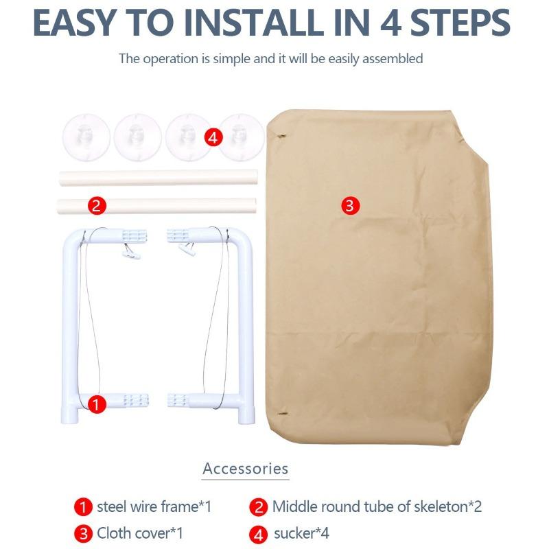 Cat Bed Window, Cat Window Hammock, Window Habitat Safety Cat Stand, Space-saving Window Cat Seat