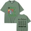 Rock Band Alice in Chains Face Lift Tour 1991 T-Shirt Unisex Damen Punk Lässig Oversized T-Shirt Tops Herren Mode Reine Baumwolle T-Shirts