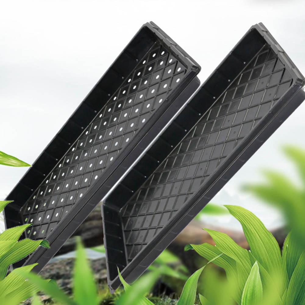 2PCS Plant Growing Trays Garden Seed Nursery Trays Plastic Propagation Trays