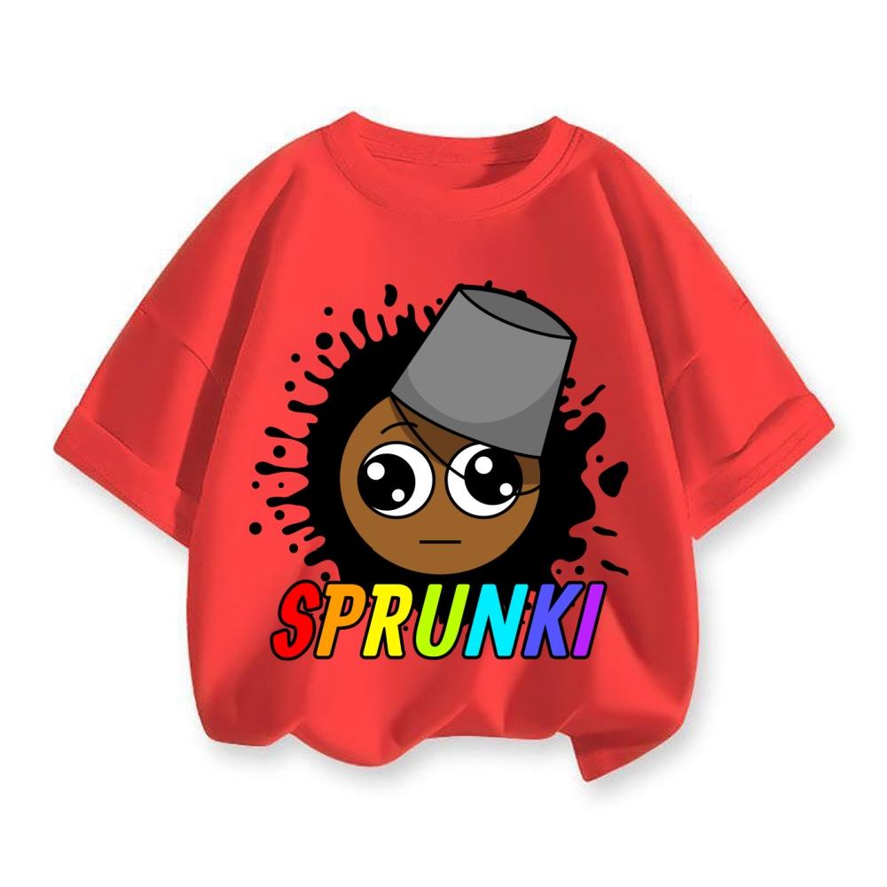 Children's T-shirt Cartoon Printed Summer Casual Short Sleeved Clothes
