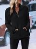 2025 Women's Autumn/Winter Casual Half-Zip Double-Sided Fleece Plush Sweatshirt
