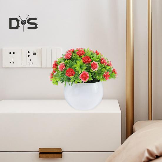 Fake Potted Plant Realistic Durable Artificial Bonsai Ornament for Home Office Patio Desktop Decoration