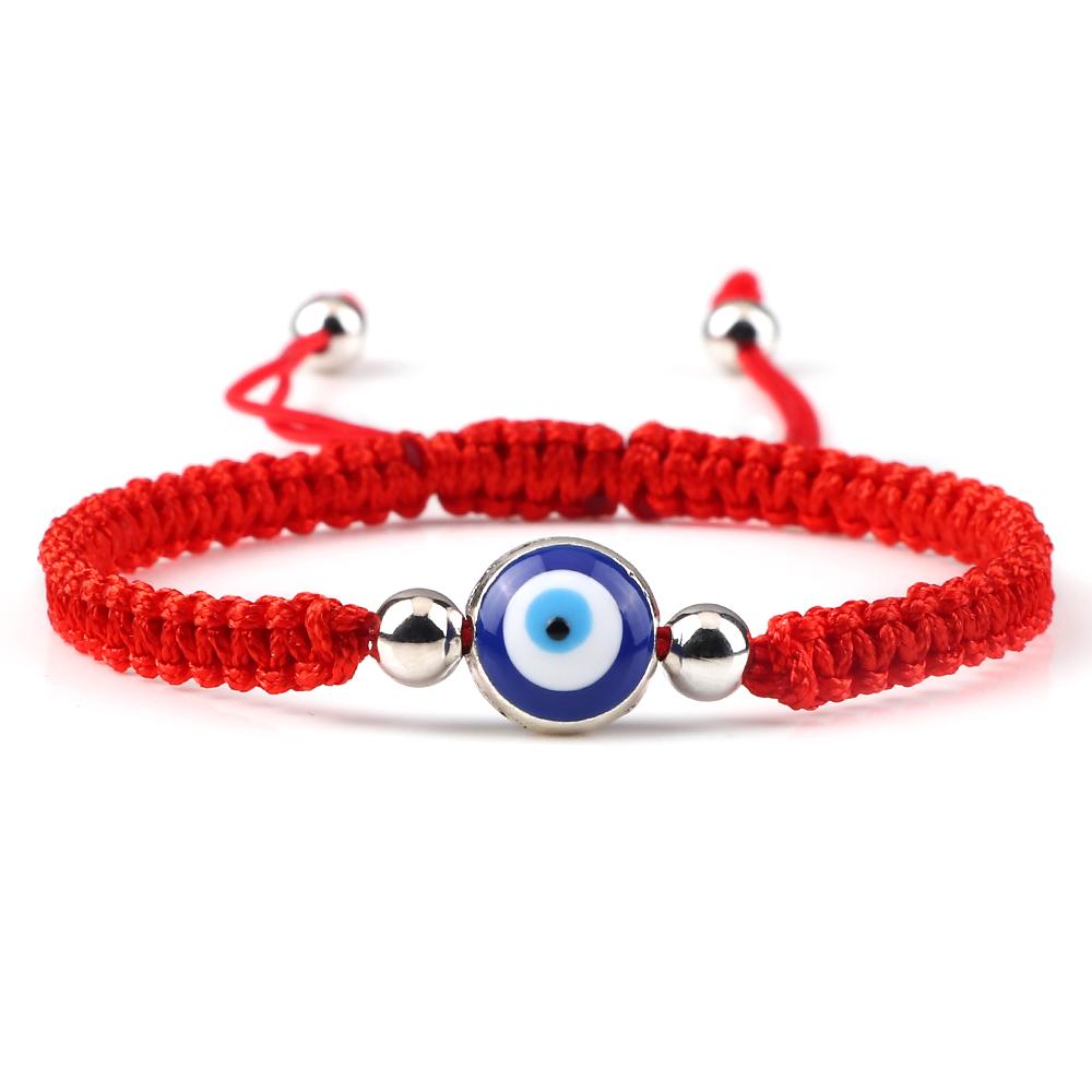 New Red Nylon Thread Evil Eye Braided Bracelet for Women Men Vintage Butterfly Elephant Couple Jewelry Gift