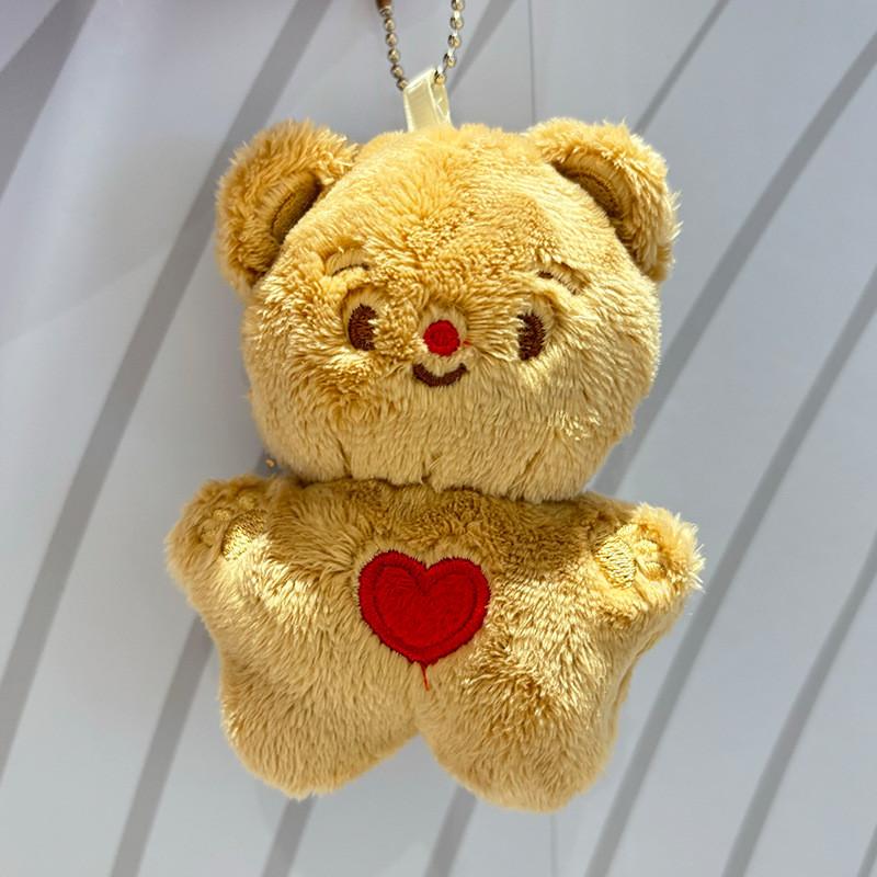 Lovely Cartoon Butter Bear Plush Keychain For Kids Soft And Cuddly Stuffed Animal With Choices Colorful