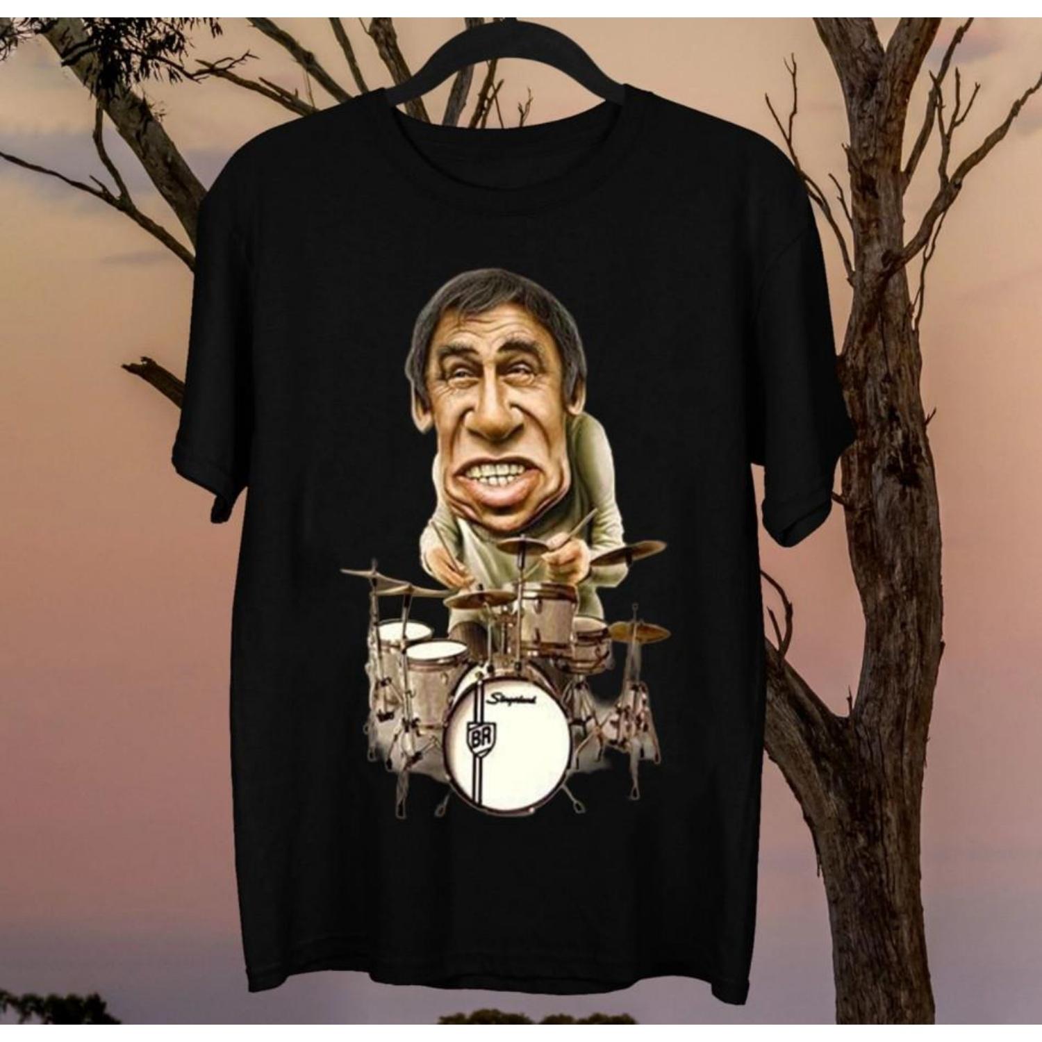 

New Buddy Rich Cartoon Cotton Black S-5XL T-Shirt Unisex T-Shirt S чёрный