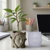 Silicone Tree Shadow Face Planter Mold With Easy Release For Handmade Resin Crafts Decorative Pots Candle Containers
