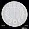 New DIY Crystal Glue Mold Lunar Eclipse Moon Phase Ornament Plate Star Moon Clock Dial Silicone Mold Set